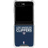 NBA Los Angeles Clippers Standard Blue Galaxy Z Flip6 Clear Case